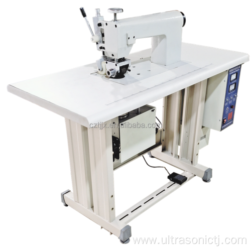 Speed control and high efficiency ultrasonic non-woven embossing and sewing machine